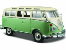 Maisto Volkswagen Van Samba kompozitový model béžovo-zelený