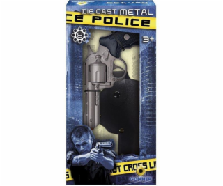 Gonher Kovový policejní revolver s pouzdrem - 239880