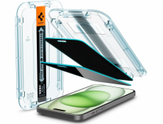 Spigen Spigen Glass tR EZ Fit (Privacy) 2 ks, průhledná - iPhone 15 Plus