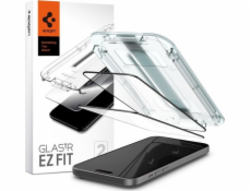 Spigen Spigen Glass tR EZ Fit 2 kusy, FC černá - iPhone 15 Plus