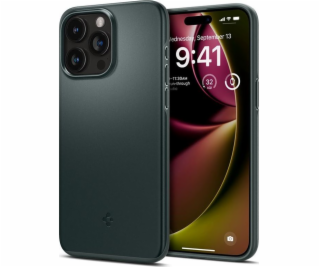 Spigen Thin Fit, hluboce zelený - iPhone 15 Pro Max