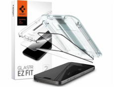 Spigen Spigen Glass tR EZ Fit 2 kusy, FC Black - iPhone 15 Pro Max