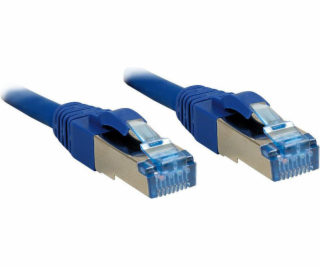 Lindy patchcord Cat6A, S/FTP, LSOH, 2m, modrý (47149)