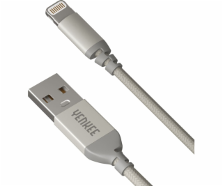 Yenkee USB-A - Lightning USB kabel 1 m stříbrný (30015969)