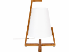 Atmosphera Stolní lampa hnědá, bambusová, noční světlo Gong, 32 cm