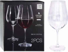 EXCELLENT HOUSWARE Sklenice na červené víno s vynikající atmosférou v domácnosti, 2x690ml