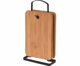 Mondex Bambusové krájecí prkénko 22x14cm 6ks. se stojanem