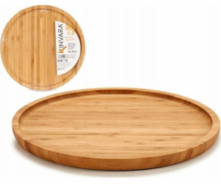 Bigbuy Home Tác na svačiny (25 x 1,5 x 25 cm) bambus