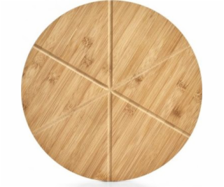 Zeller Sada na pizzu 2 kusy, bambus / kov, výška: 1,5 cm