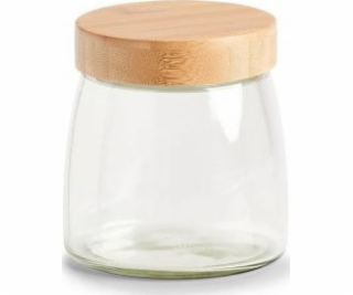Zeller Sklenice s bambusovým víkem, 1000 ml, 12,5 x 13 cm