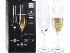 ATMÓS FERA Sklenice na šampaňské CRYSTAL, 260 ml, 2 kusy, sada, sada sklenic