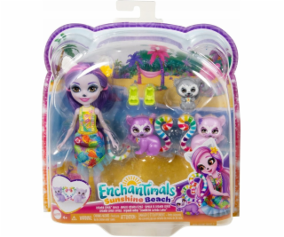 Mattel Panenka Enchantimals + zvířecí figurky Lemurská ro...
