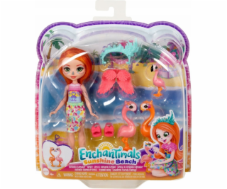 Mattel Enchantimals Panenka Plameňák Florinda + 3 zvířátka