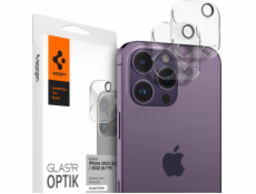 Spigen Spigen Glass tR Optik 2 ks, křišťálově čiré - iPhone 15 Pro/15 Pro Max/iPhone 14 Pro/14 Pro Max