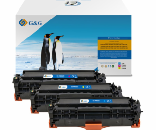 G&G Toner Kompatibilní toner G&G s HP CC531A, CE411A, CF3...