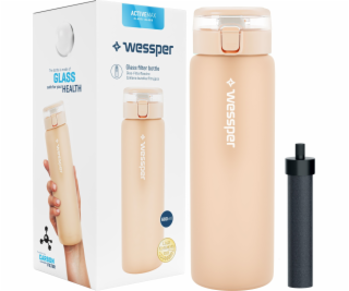 Wessper Skleněná láhev ActiveMax 680 ml béžová