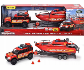 Simba Majorette GS Land Rover s loďkou 33,5 cm