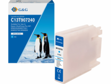 G&G Kompatibilní inkoust / inkoust s C13T907240, NP-E-9072C, azurová