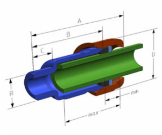 AGAflex Konektor typu AK GZ 1 a 1/4 - 10010004