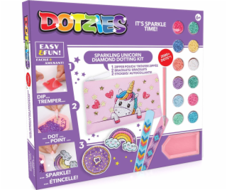 DIAMOND DOTZ Sada diamantových mozaik s motivem jednorožc...