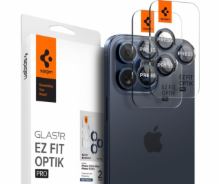 Spigen Spigen Glass tR EZ Fit Optik Pro 2 ks, titanově mo...