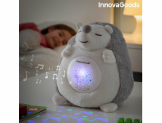InnovaGoods Plyšový ježek vydávající bílý šum s uklidňujícím projektorem Spikey InnovaGoods
