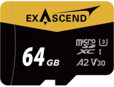 ExAscend Paměťová karta Catalyst MicroSDXC 64GB UHS-I/U3 A2 V30 (EX64GUSDU1-AD)