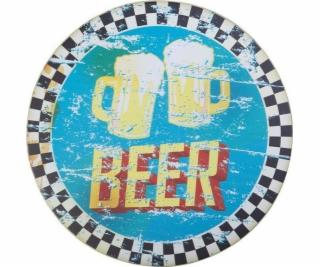 Activeshop DEKORATIVNÍ KULATÁ TABULE PIVO
