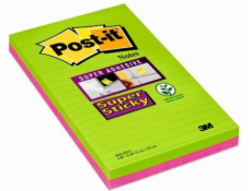 Post-it Samolepicí bločky SUPER STICKY ULTRA 5845-SSUC 125x200mm, linkované, 45k, balení po 4 kusech