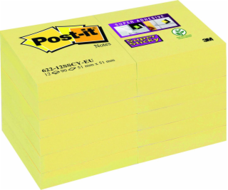 Post-it Samolepicí nálepky Super Sticky 51x51 mm 12x90 ka...