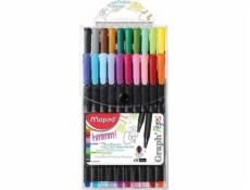 Maped Fineliner GRAPH PEPS 20 ks v pouzdře 749151 MEPED 0,4 mm