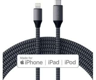 Satechi Kabel USB-C - Lightning 1,8 m černý (ST-TCL18M)