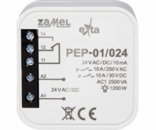 Zamel Elektromagnetické relé v krabičce 24VAC/DC 10A PEP-...