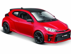 Maisto kovový model Toyota Yaris 2021 červená 1/24