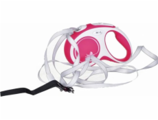Flexi ilní automatické vodítko New Comfort S tape 5 m červené