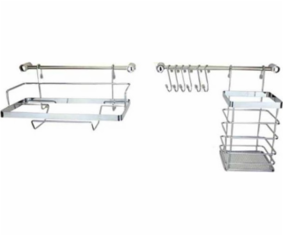 Metlex Kuchyňská tyč 10 prvků metlex MX-4540 stříbrná