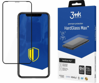 3MK Apple iPhone Xr/11 černý - 3mk tvrdé sklo Max