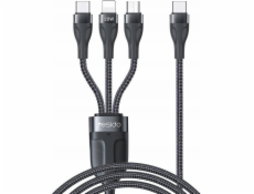 Yesido USB kabel yesido Cable CA89 Type-C-3v1 PD 20W 1,2m 3,5A, ČERNÁ / ČERNÁ