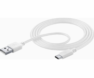Cellular Line Kabel USB-A pro mobilní telefony - 1,2 m bí...
