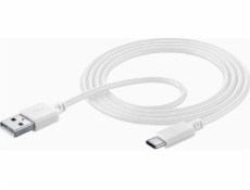 Cellular Line Kabel USB-A pro mobilní telefony - 1,2 m bílý (KABKACELLUUSB002)