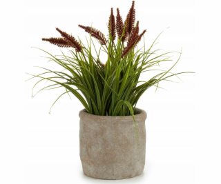 Ibergarden Umělá tráva v betonovém květináči, 30 cm