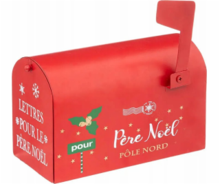 Atmosphera Poštovní schránka vánoční dekorace z kovu, 20 cm