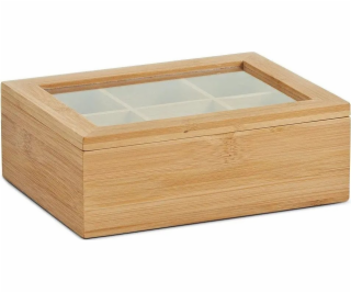 Zeller Bambusová krabička na čaj - 6 přihrádek, ZELLER