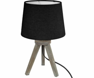 Atmosphera Stolní lampa MINI NOIR, dřevěné nohy, 30 cm