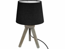 Atmosphera Stolní lampa MINI NOIR, dřevěné nohy, 30 cm