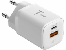 T-Phox Nabíječka ŁAD SIEC T-PHOX HANDY SERIES 33W T-PP08 USB/USB-C BÍLÁ
