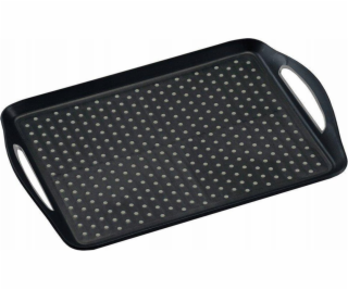 Kesper Protiskluzový plastový podnos z PP v černé barvě, ...