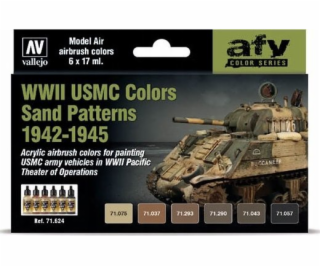 Vallejo Vallejo: AFV - WWII USMC Colors Sand Patterns 6x17