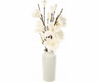 Atmosphera Umělé květiny MAGNOLIE, bílá kytice, 75 cm