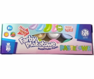 Astra Pastelové barvy na plakáty Astra 12 barev x 20 ml S...